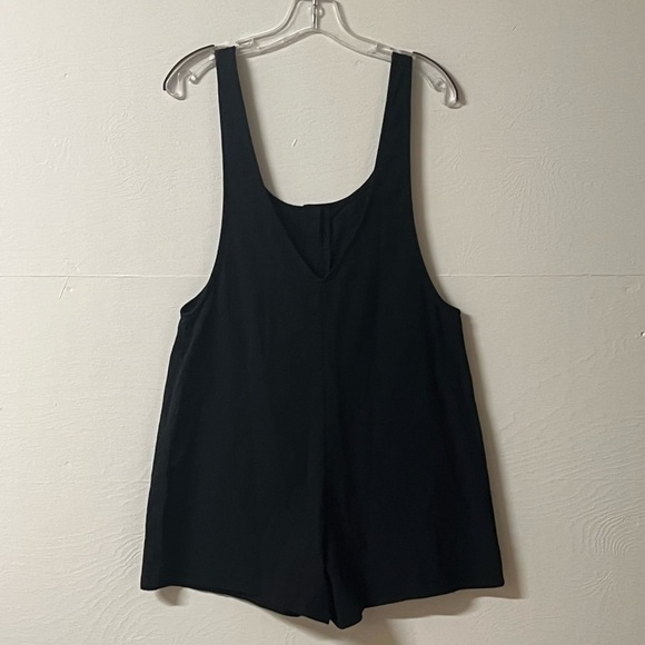 Urban Romantics 100% Cotton Black Romper Overalls Size Small - Picture 3 of 7